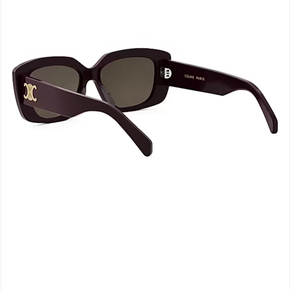 Celine Triomphe Acetate Butterfly Bordeux Women's Sunglasses with Logo - Picture 3 of 16